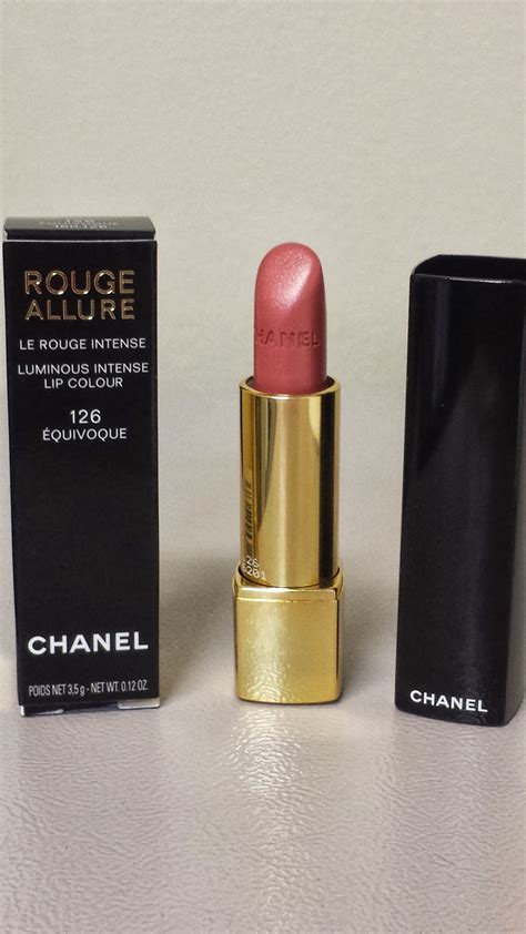 chanel 126 equivoque|Chanel Equivoque (126) Rouge Allure Luminous Intense Lip.